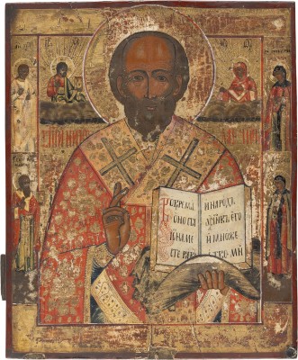Bild IKONE MIT DEM HEILIGEN NIKOLAUS VON MYRA