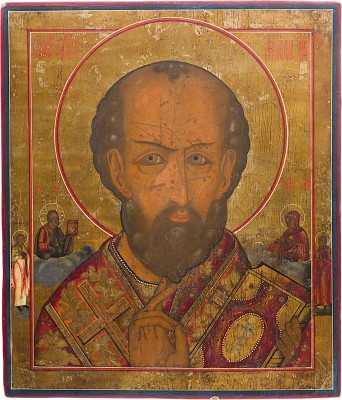 Picture GROSSFORMATIGE IKONE MIT DEM HEILIGEN NIKOLAUS VON MYRA