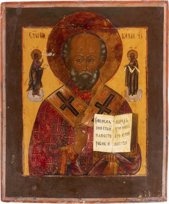 Bild GROSSE IKONE MIT DEM HEILIGEN NIKOLAUS VON MYRA