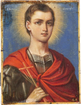 Picture KLEINE IKONE MIT DEM HEILIGEN GEORG DEM DRACHENTÖTER