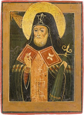 Picture IKONE MIT DEM HEILIGEN MITROFAN VON WORONESCH