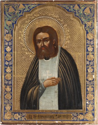 Picture KLEINE IKONE MIT DEM HEILIGEN SERAFIM VON SAROW