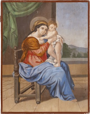 Picture IKONE MIT DER GOTTESMUTTER UND DEM CHRISTUSKNABEN