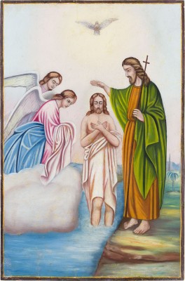 Bild GROSSE IKONE MIT DER TAUFE CHRISTI